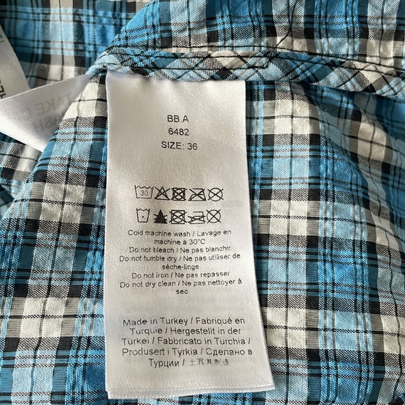 Ganni Searsucker Checkered Midi Dress Size 36/Size 4 - Picture 5 of 5